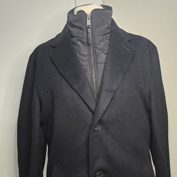 Hugo Boss Men's Black Wool Coat - Picture 9 of 12
